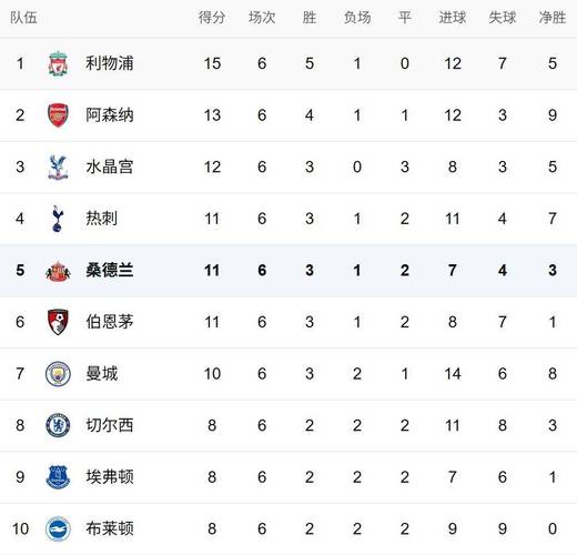 桑德兰联赛前9轮豪取17分!在英超历史升班马同期战绩并列第6位
